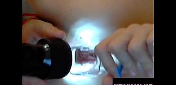  Russian Girl Webcam with Anal Speculum Free Porn